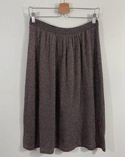 Rebecca Taylor Women's Grey Glitter Pleated Straight Midi Skirt Size S NWOT