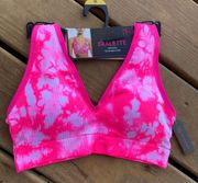 NWT Seamless Tie Dye Pink Bralette