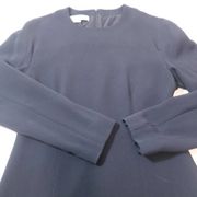 Stella McCartney Navy Blue Sheath Dress Long Sleeves