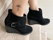 Very Volatile Black Suede Booties 7.5