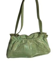 Gertie green lime green soft leather Shoulder Bag purse