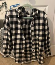 Black and White J Crew Flannel