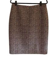 JONES STUDIO black and off-white Tweed straight skirt in size 10. EUC