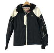 Oakley Black & White Full Zip Winter Ski Jacket S