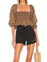 Faithfull the Brand Floral Puff Sleeve Vivica Top