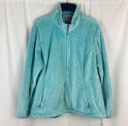 Free Country Aqua Furry Fleece Full Zip Teddy Jacket Women’s Size XXL