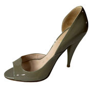Miu Miu Heels Vernice Style Astro Gray D'Orsay Pumps Women's EUR Size 37 6.5