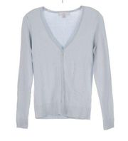 Caslon Light Blue Silk Cashmere Blend Lightweight Cardigan XS Petite