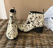 Cow Hide Booties