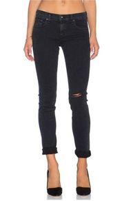 Rag & Bone Faded Black Dre Boyfriend Distressed Jeans Aged Coal Size 23