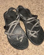 Black & Gray Chaco Sandals