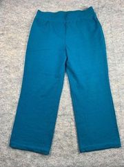 Vintage Danskin Womens Pants XL Blue Pull On Elastic Waist Sweatpants 90s NOS