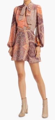 Divine Heritage Paisley Orchid Dress Size XS