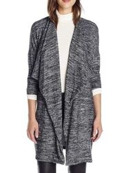 NWOT Velvet by Graham & Spencer Dejavu Draped Cardigan in Marled Gray