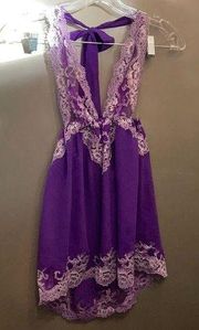 Victoria's Secret Vintage  purple lace teddy S