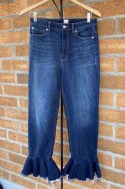 Rebecca Taylor La Vie Ruffle Hem Jeans 29