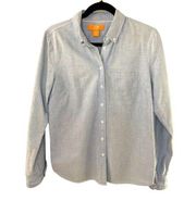 Joe Fresh Blue Button Up Women’s Medium