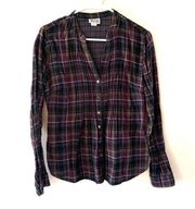 Converse one star plaid button down Xs