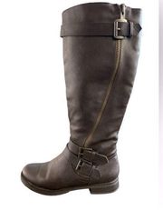 NWOT Maurices Nancy Riding Brown Boots Size 8.5