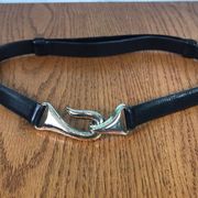 Chico’s Adjustable leather trouser belt EUC