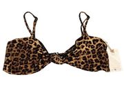 Good AMERICAN Women's Sexy Twist Knotted Bandeau Bikini NWT size 4