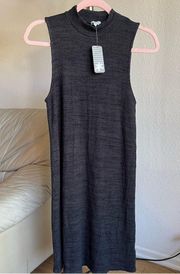 NWT Splendid Brushed Triblend Mock Neck Dress Ribbed Size S