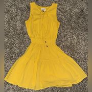 Universal Threads  Stretch Yellow Bright Sundress Dress