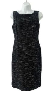 NEW Lafayette 148 NY Black Tweed Sleeveless Dress