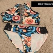 Body Glove Bikini High Neck Tie Back Detail