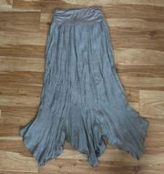 Taupe Flowing A-Line Maxi Skirt