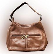 Stone Mountain Women’s Brown Leather Shoulder Bag Classic Cute Stylish Trendy