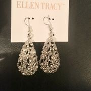 Magnificent Ellen Tracy Crystals Earrings
