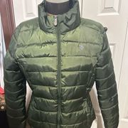 U.S. Polo Assn Women’s Large Green Puffer Jacket