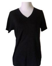 Falls‎ creek small v neck black t shirt