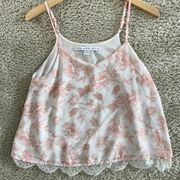 HYFVE pink and white floral tank top (S)