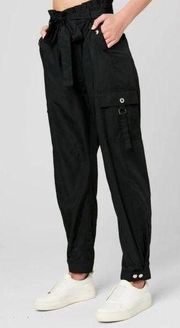 BlankNYC Nylon Paper Bag Cargo Pants Black Size 31 Ankle