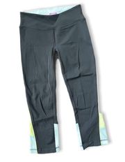 Gray Colorblock Activewear pants / Leggings 