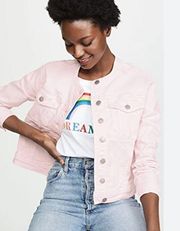 Celeste Denim Jacket in Light Pink