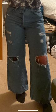 Extra High Rise Wide Leg Jeans