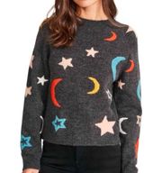 by Steve Madden stars and moon charcoal gray sweater