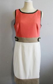 Dress Barn Classy Color Block Career Dress