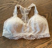 Maurice’s Large Padded Ivory Tinted Bralette size Large