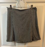 pleated Gingham skirt