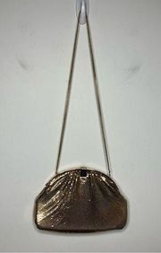 Vintage Whiting & Davis Co. gold evening purse
