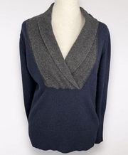 Banana Republic Wool Cashmere Sweater Shawl Collar Size Medium