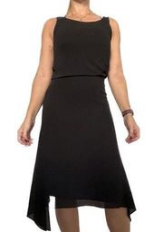 MAX MARA Black Silk Layered Sleeveless Maxi Dress