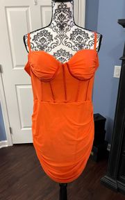 L’Vow Woman NWOT L’Vow Women Size 2XL Orange Spaghetti Strap Dress