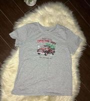 Holiday Time grey christmas t shirt sz large