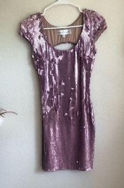 Dress the Population Gabriella pink sequin dress