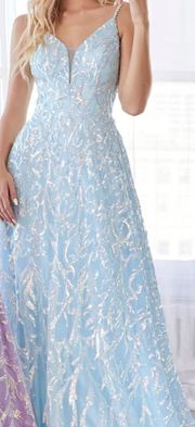 Sequin Light blue Dress